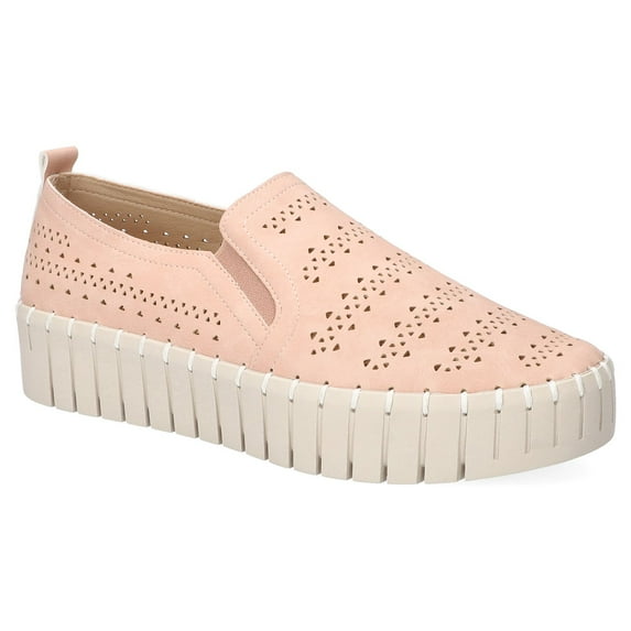 Peppy by Easy Street Women's Platform Sneakers Color: Blush Size: 10