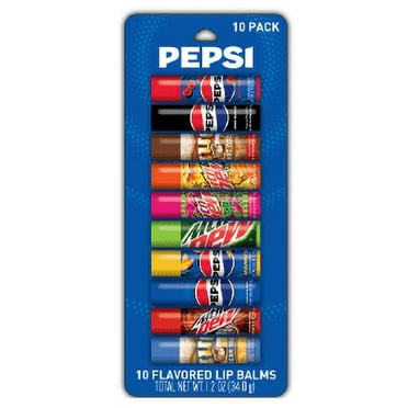 Pepsi 10 Pack Assorted Lip Balms