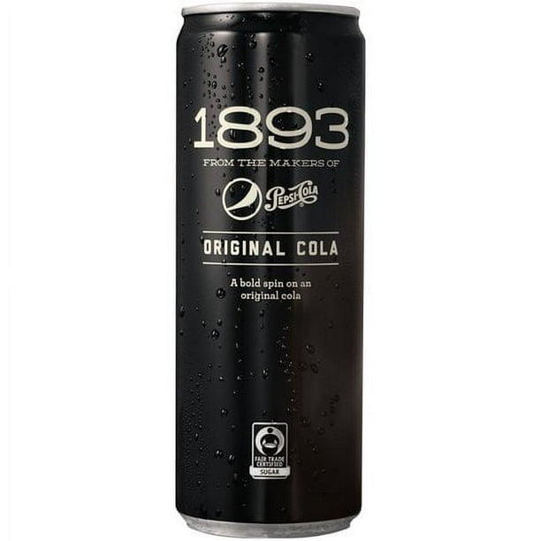 Pepsi 1893 Real Sugar Original Cola Soda Pop, 12 fl oz Can