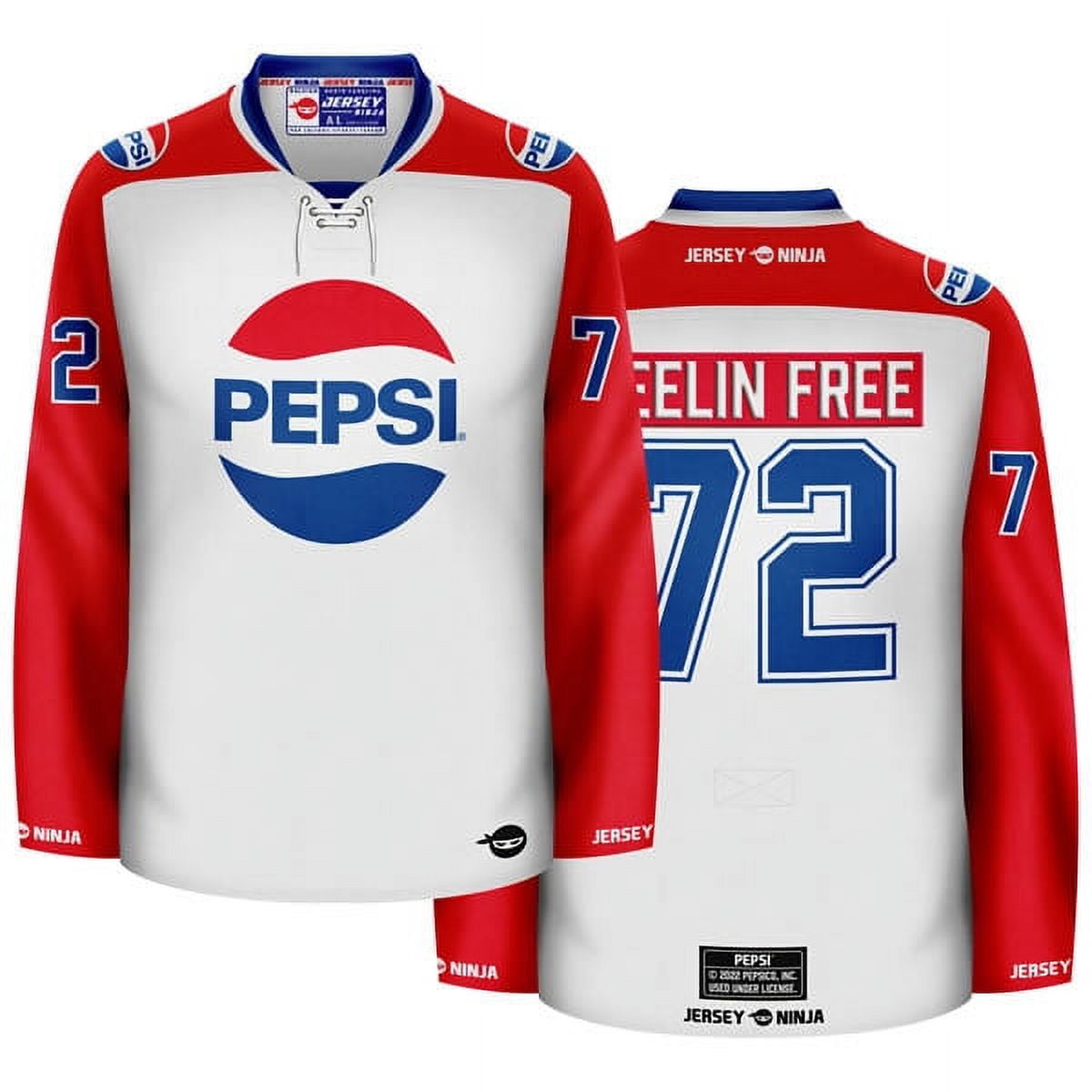 Pepsi 1972 White Throwback Hockey Jersey