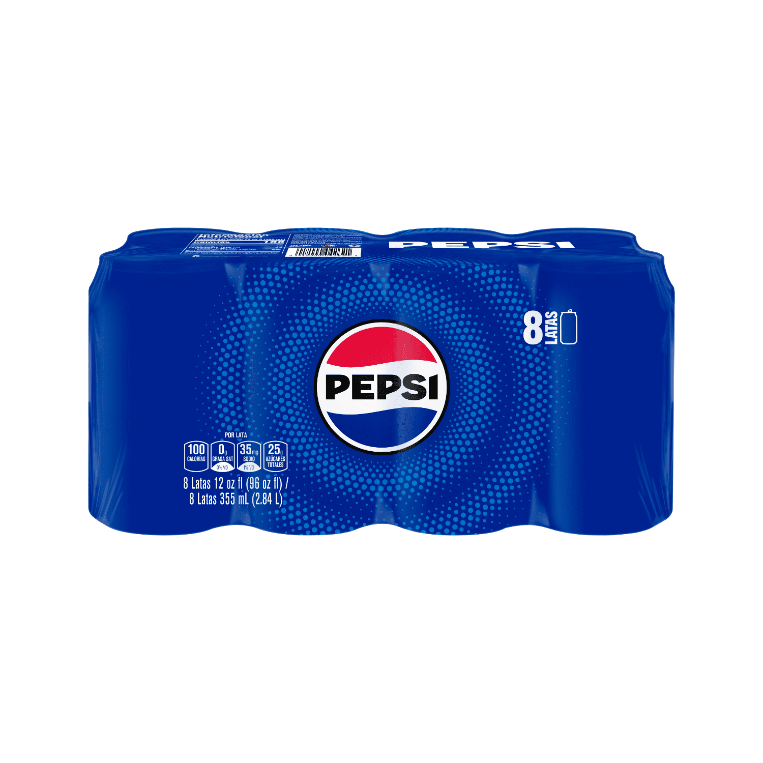 Pepsi Cola, 12oz, 8 pack, Can, Allergens Not Contained, Soft Drink