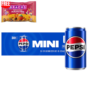 Pepsi Cola Mini Cans, 7.5 fl oz, 30 Pack