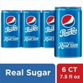 thumbnail image 1 of Pepsi Cola Real Sugar Soda Mini Cans - 7.5 fl oz - 6 pk, 1 of 2