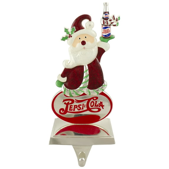 Northlight Pepsi-Cola Santa Claus Christmas Stocking Holder - 9.75"