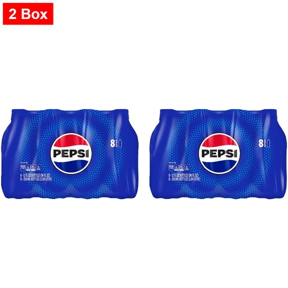Pepsi Cola Soda Bottles 8 CT / 12 fl oz - 2 Box