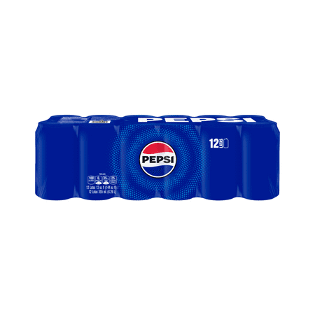 Pepsi Cola Soda Pop, 12 fl oz 12 Pack Cans, Allergens Not Contained