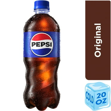 Pepsi Cola Soda Pop, 20 fl oz Bottle, Allergens Not Contained