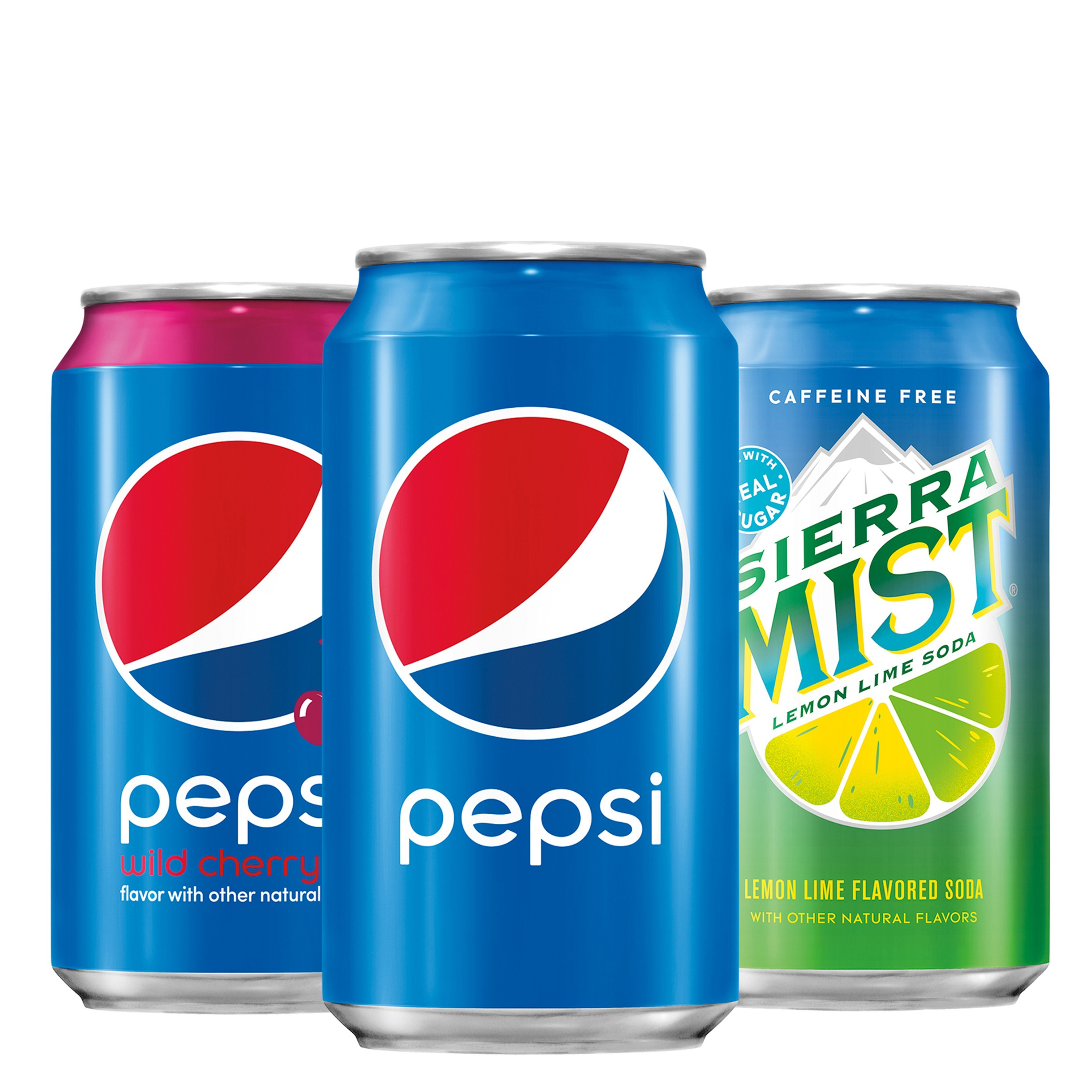 Pepsi Cola Wild Cherry & Sierra Mist Soda Pop Variety Pack, 12 fl oz 18 Pack Cans - image 1 of 10