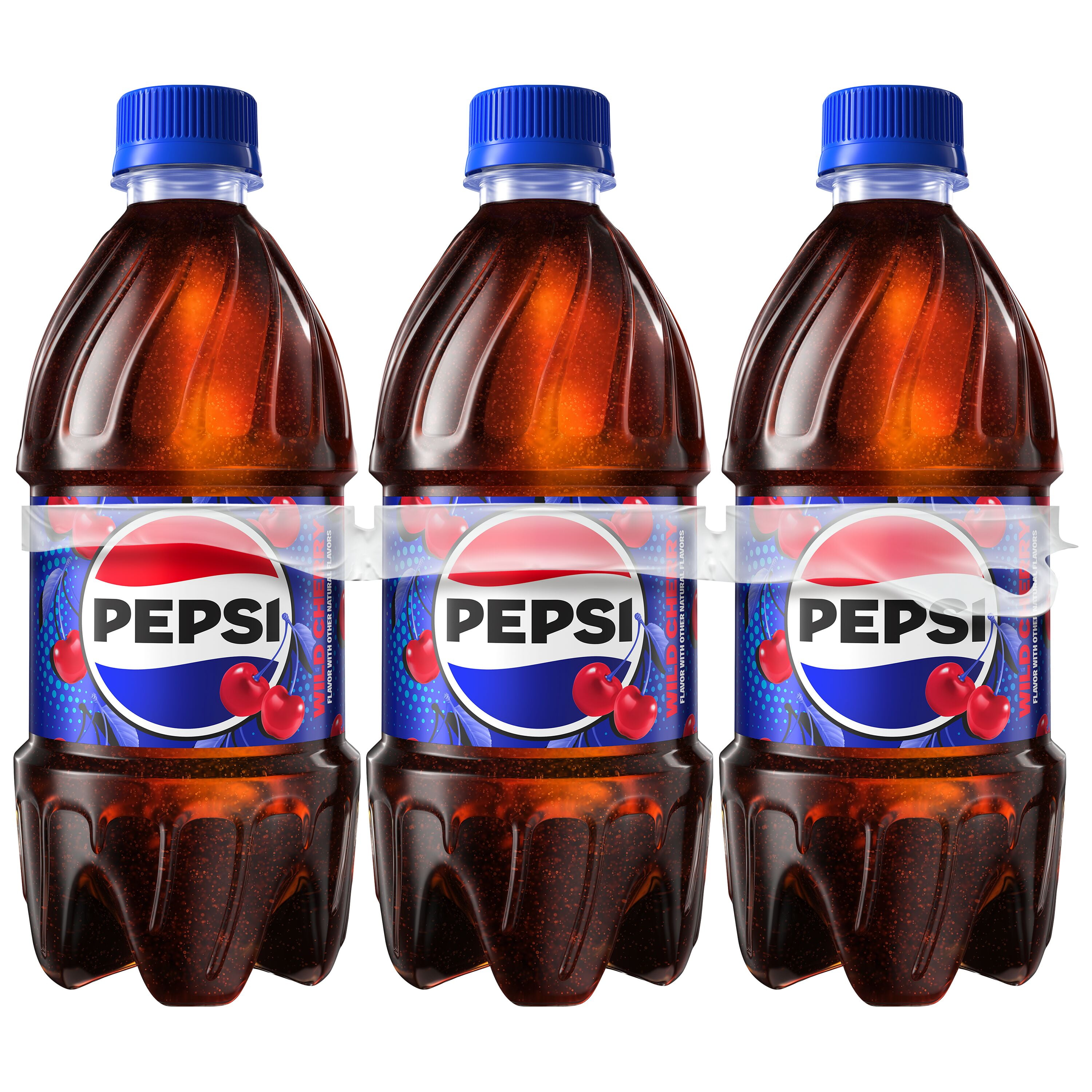 Pepsi Cola Wild Cherry Soda Pop, 16 fl oz, 6 Pack Bottles