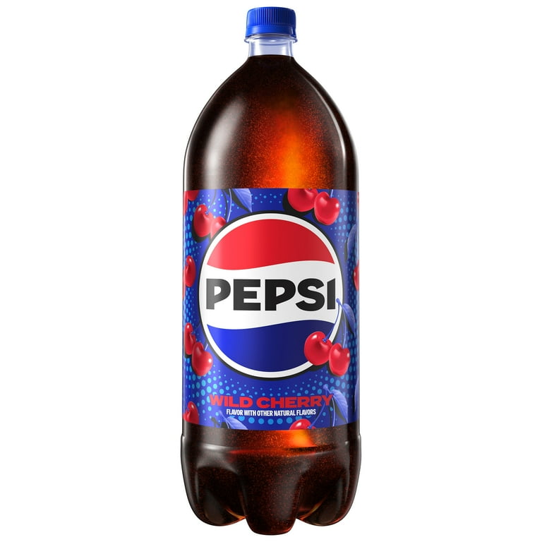 Pepsi Cola Wild Cherry Flavor Soda Pop, 2 Liter Bottle, Perfect
