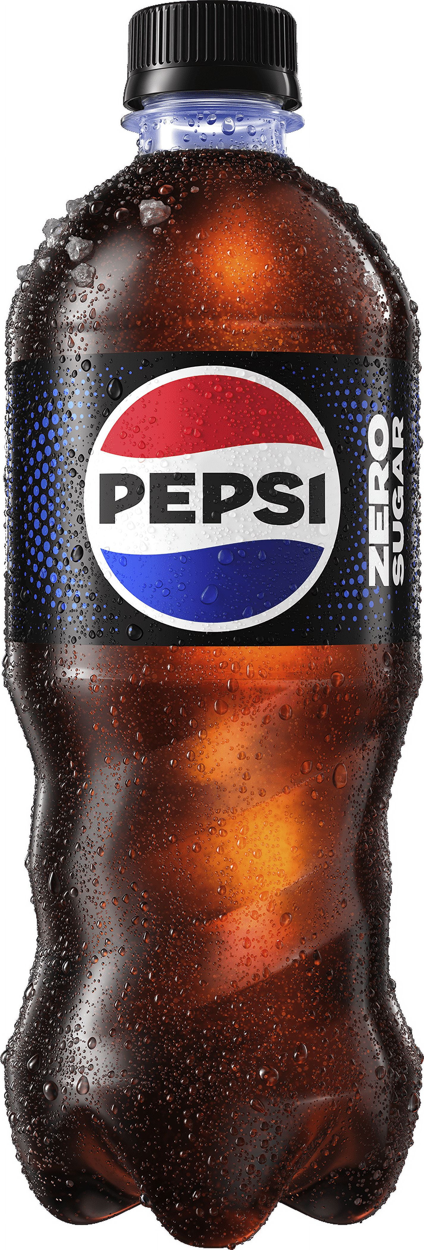Pepsi Cola Zero Sugar Soda Pop, 20 fl oz, Bottle