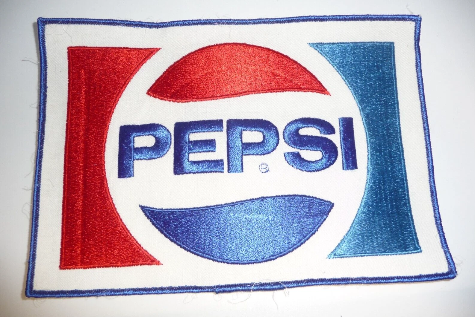 Pepsi Logo Large 9" X 6" Sew On Cloth Patch For Jacket New Old Stock