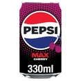 thumbnail image 1 of Pepsi Max No Sugar Cherry Cola Soft Drink 4 x 330ml, Imported from Britain, 1 of 1