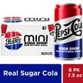 thumbnail image 1 of Pepsi Mini Real Sugar Cola Soda, 1 of 2