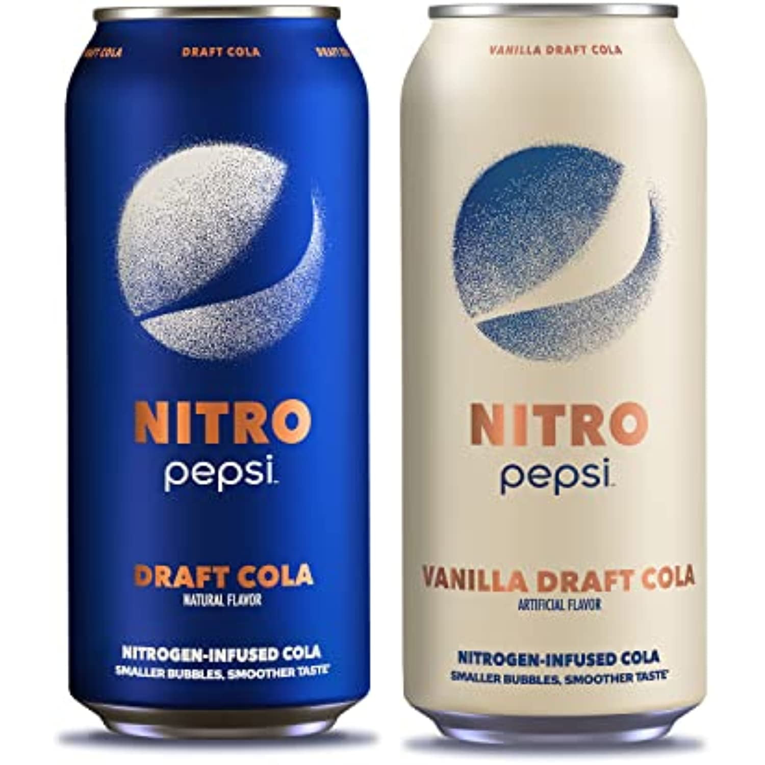 Pepsi Nitro, Draft Cola &amp; Vanilla Draft Cola Variety Pack, 13.65Oz Cans 12 Pack