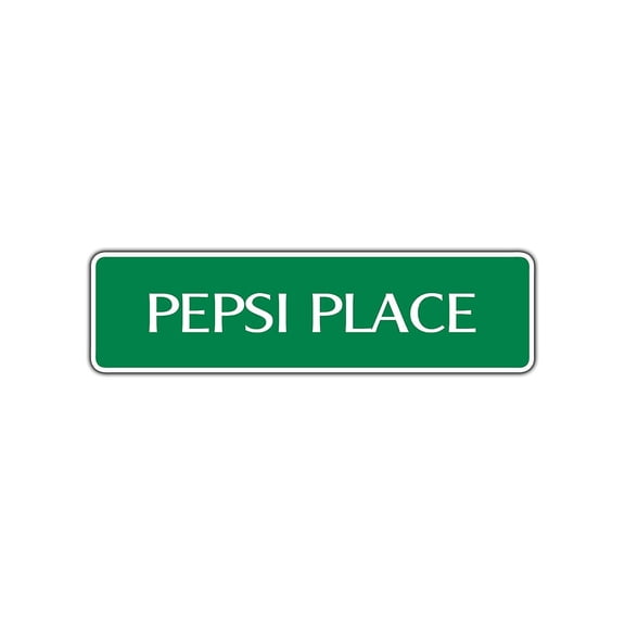 Pepsi Place Street Sign Cola Pop Shop Kitchen Soda Bar Cave Wall Gift Décor 4x13.5