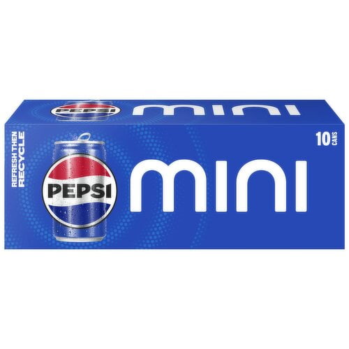 Pepsi Soda Mini -10-7.5 Fl. Oz.