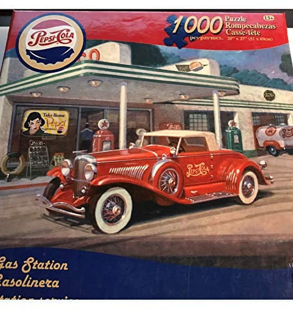 Pepsi Vintage 1000 Piece Jigsaw Puzzle | Gas Station 1950s