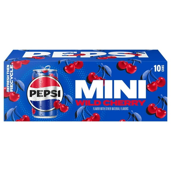Pepsi Wild Cherry Cola Mini 7.5 oz Cans - 10 pk (Pack of 1)