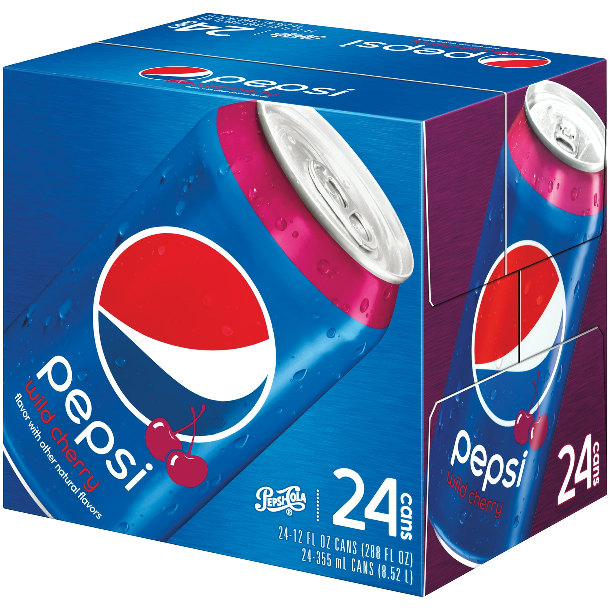 Pepsi Wild Cherry Soda, 12 Fl. Oz., 24 Count