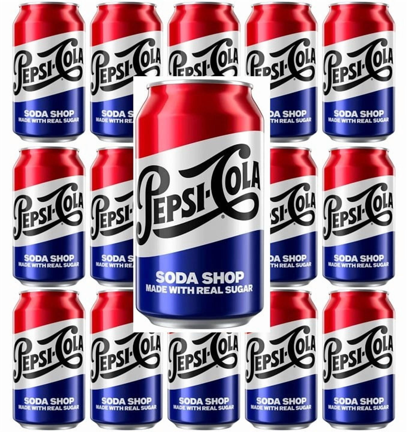 Pepsi Made with Real Sugar Cola 12 fl oz (Pack of 18)