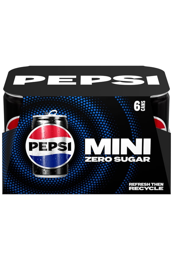 Zero Sugar Soda Pop Cola 7.5 fl oz 6 Pack, Paperboard, Allergens not contained