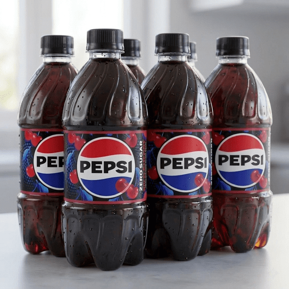 Pepsi Zero Sugar Soda Wild Cherry 16 fl oz 6 Count Bottles