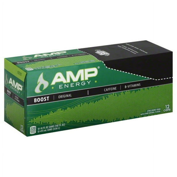 PepsiCo AMP Energy Drink, 12 ea