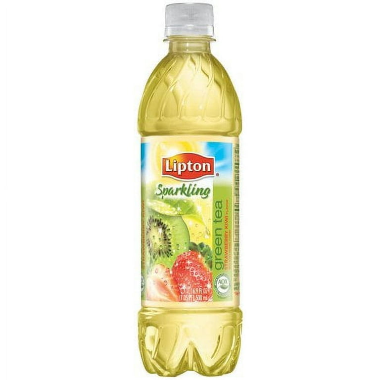 Lipton® Sparkling Strawberry Kiwi Iced Green Tea 12 Pack 16.9 fl. oz.  Plastic Bottles, Tea