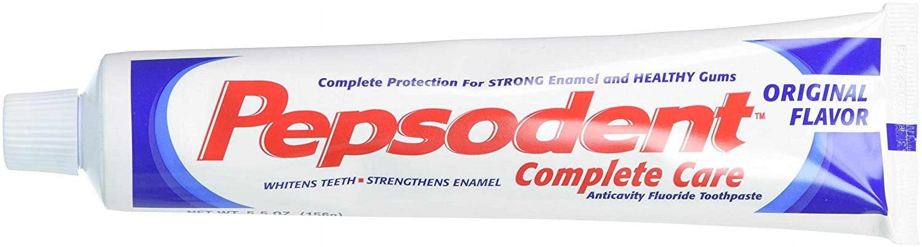 Pepsodent Complete Care Anticavity Fluoride Toothpaste, Original, 5.5