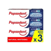 Pepsodent Natural toothpaste with fluoride and calcium for whiter teeth in a week, 75 ml 3 x 75 ml