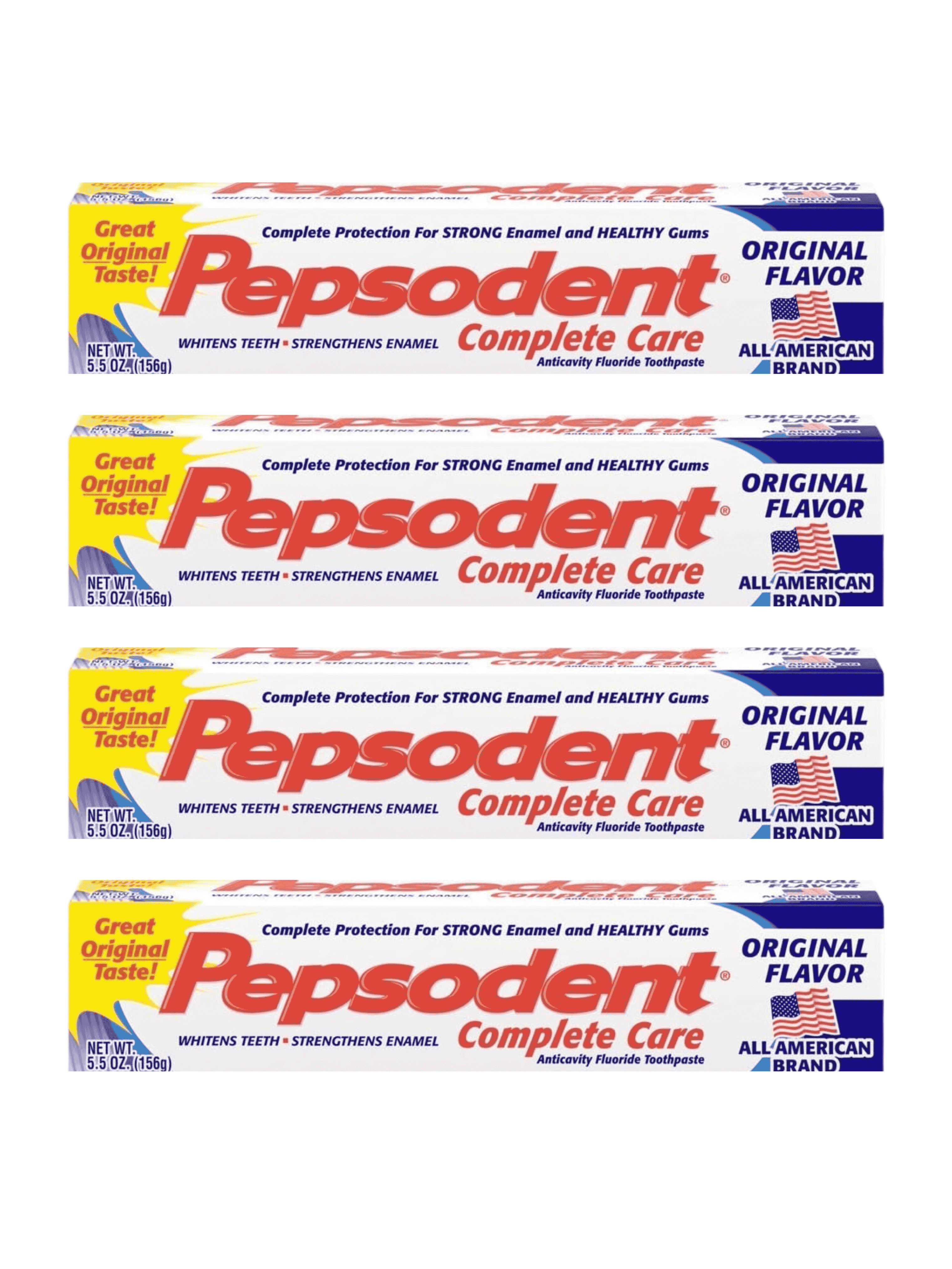 Pepsodent Original Toothpaste 5.5oz 4 Pack