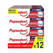 Pepsodent Toothpaste Complete Protection with Fluoride and Calcium for Caries Defense All Day 75 ml 12 x 75 ml Pack
