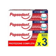 Pepsodent Toothpaste Complete Protection with Fluoride and Calcium for Caries Defense All Day 75 ml 3 x 75 ml Pack