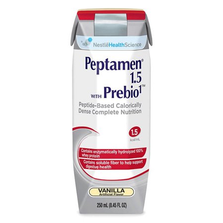 Peptamen 1.5 With Prebio1 Nutritional Formula 4390034958 250 mL 1 Each, Vanilla