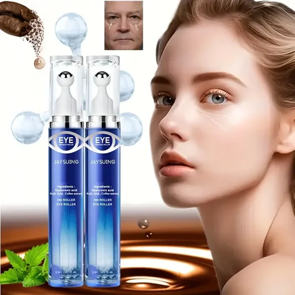 Peptide Moisturizing Eye Cream Roller, 360 Degree Rolling,Contains, Caffeine,Glycerin, Retinol, Massage And Moisturize Around The Eyes, Make The Eyes Look More Attractive,Daily Skin Care Use