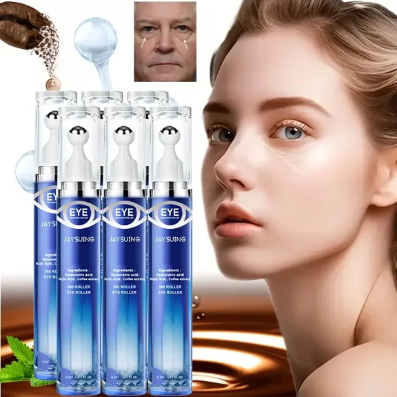 Peptide Moisturizing Eye Cream Roller, 360 Degree Rolling, Contains Hyaluronic Acid, Caffeine, Glycerin, Retinol, Moisturize The Light Beige, Make The Eyes Look More Attractive