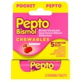 thumbnail image 1 of Pepto Bismol Cherry Chewables, Upset Stomach Fast Relief, 12 Ct, 1 of 10