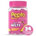thumbnail image 1 of Pepto Bismol Fast Melts, Upset Stomach Relief, Stomach Relief, Anti-Diarrheal, 24 Count, 1 of 14
