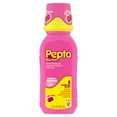 thumbnail image 1 of Pepto Bismol Cherry Liquid, Upset Stomach Relief, Nausea Relief, Heartburn Relief, Indigestion Relief, Anti Diarrhea Medication for Adults - 5 Symptom Fast Relief, 8 oz (Packaging May Vary), 1 of 9