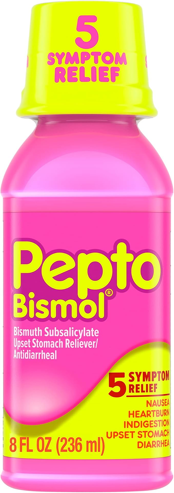 Pepto Bismol Liquid for Nausea, Heartburn, Indigestion, Upset Stomach
