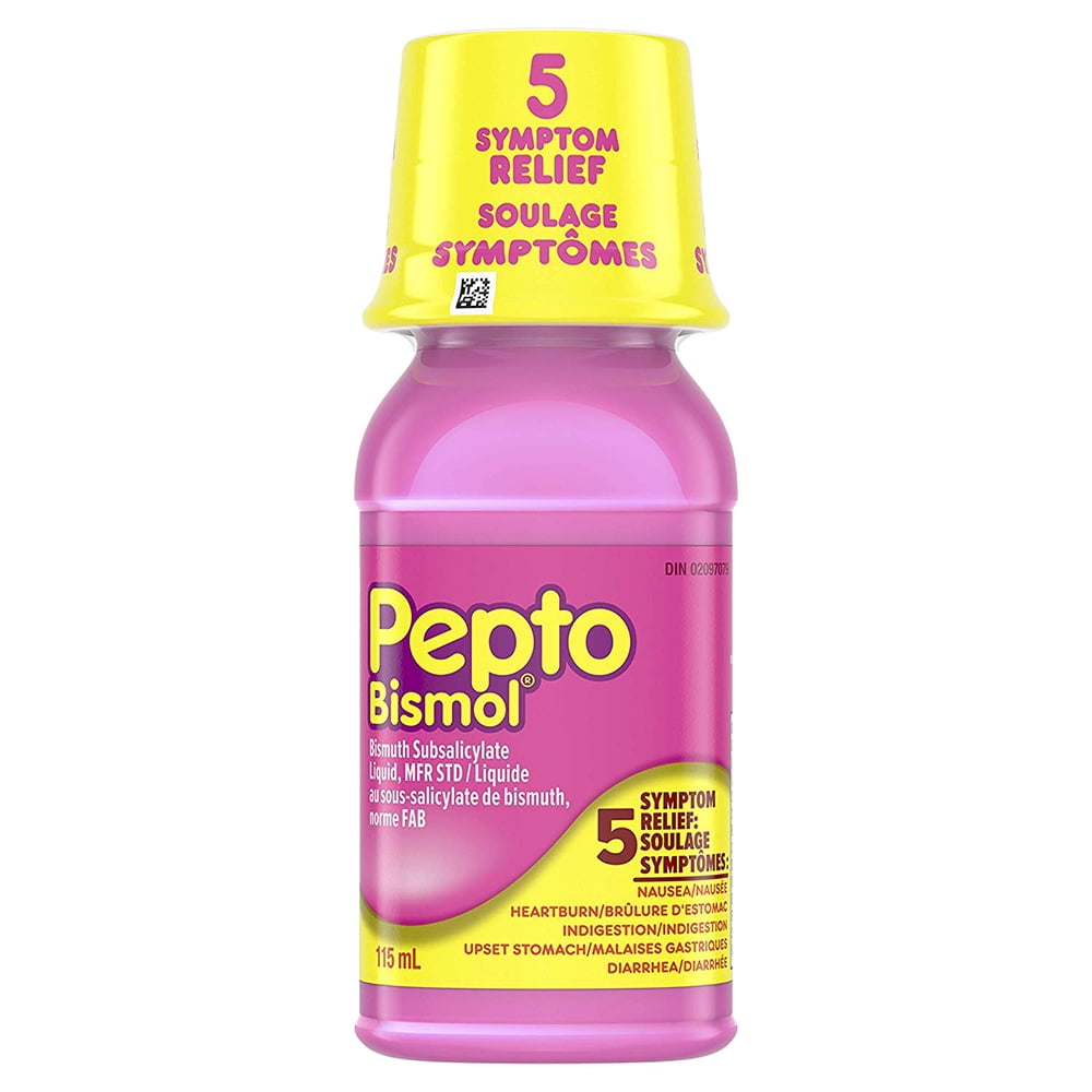 Pepto Bismol Liquid for Nausea, Heartburn, Indigestion, Upset Stomach