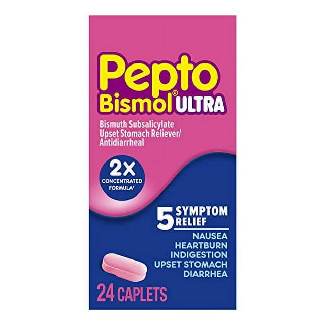 Pepto Bismol Ultra Caplets, 2X Concentrated Formula*, Upset Stomach