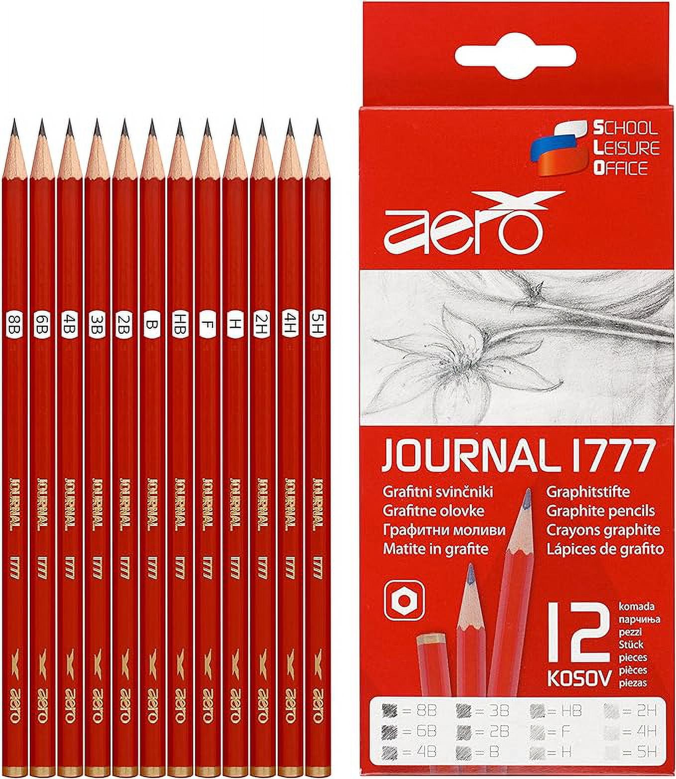 Pepy Aero Graphite Professional Drawing Pencil Set Full Range Set of