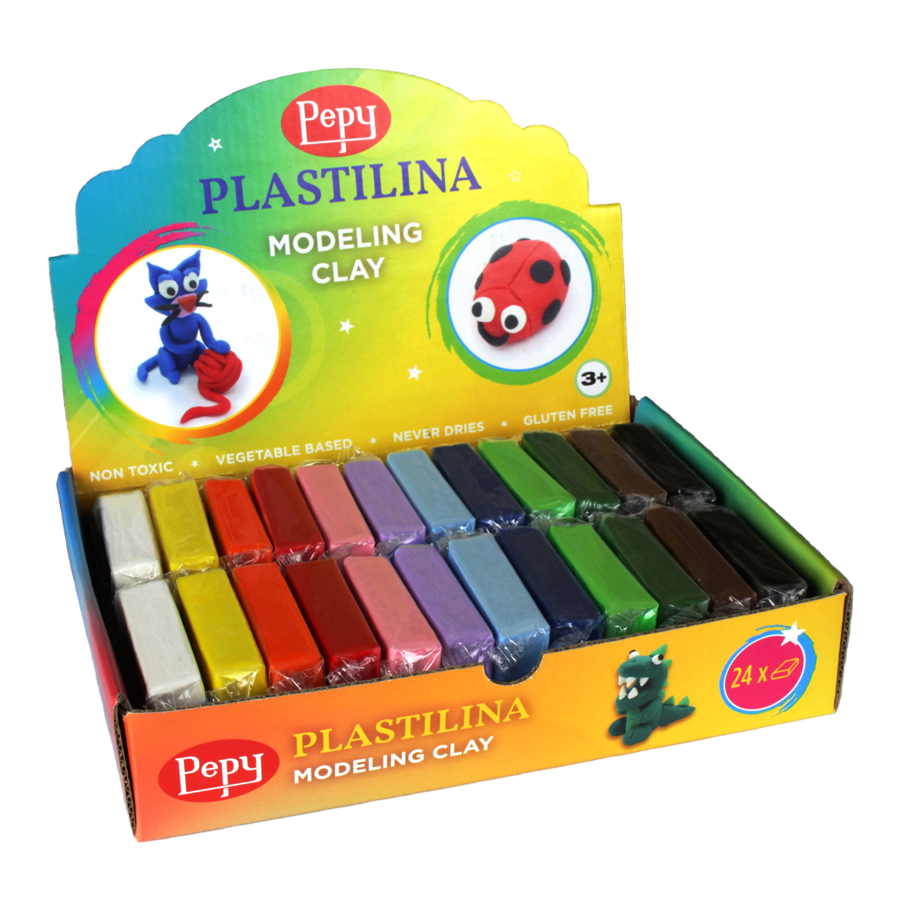 Kit De Arcilla Plastilina 36 Colores Modelado Belug No Tóxico Multicolor