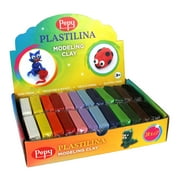 Pepy Plastilina Non-Drying Modeling Clay; Set of 24 Bars, 1.4 Ounce Each, Perfect for arts projects Model, Sculpture, Molding , 2.4 Lbs, Multicolor