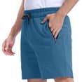 thumbnail image 1 of Pepypepy 100% Cotton Men’s Shorts with Zipper Pockets – Soft Lightweight Athletic, Size: S-XXL, 1 of 7