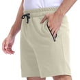 thumbnail image 1 of Pepypepy 100% Cotton Men’s Shorts with Zipper Pockets – Soft Lightweight Athletic, Size: S-XXL, 1 of 7