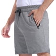 thumbnail image 1 of Pepypepy 100% Cotton Men’s Shorts with Zipper Pockets – Soft Lightweight Athletic, Size: S-XXL, 1 of 7