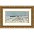 thumbnail image 1 of Per Ekström 14x9 Gold Ornate Wood Frame and Double Matted Museum Art Print Titled - Winter Landscape. Oland Scene (1890s), 1 of 4